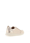 Caprice Laced Metallic Trainers, Gold