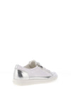 Caprice Patent Laced Trainers, White