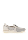 Caprice Leather Mesh Slip On Shoes, Pearl