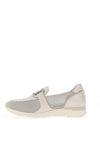 Caprice Leather Mesh Slip On Shoes, Pearl