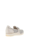 Caprice Leather Mesh Slip On Shoes, Pearl