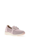 Caprice Leather Mesh Slip On Shoes, Lilac
