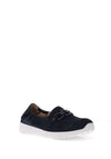 Caprice Wide Fit Suede Slip On Loafers, Navy