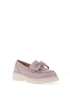 Caprice Smooth Leather Bow Loafers, Lilac