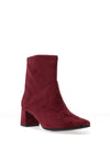 Caprice Wide Fit High Ankle Sock Boot, Wine