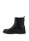 Caprice Lug Sole Chelsea Style Boots, Black