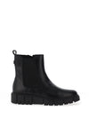 Caprice Lug Sole Chelsea Style Boots, Black