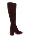 Caprice Wide Fit Knee-High Sock Boot, Dark Brown