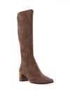 Caprice Wide Fit Knee-High Sock Boot, Brown