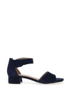 Caprice Suede Block Heel Sandals, Ocean