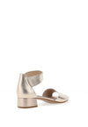 Caprice Suede Block Heel Sandals, Gold