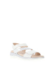 Caprice Leather Multi Strapped Sandals, White