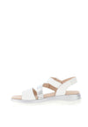Caprice Leather Multi Strapped Sandals, White