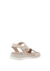 Caprice Leather Multi Strapped Sandals, Beige