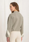 YAYA Short Knit Jacket, Aluminium Beige