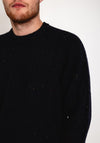Carhartt WIP Speckled Anglistic Sweater, Dark Navy