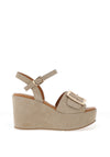 CARL SCARPA Rosella Wedge Mule Sandals, Taupe
