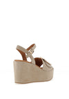 CARL SCARPA Rosella Wedge Mule Sandals, Taupe