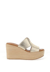 CARL SCARPA Rosini Wedge Mule Sandals, Gold
