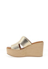 CARL SCARPA Rosini Wedge Mule Sandals, Gold