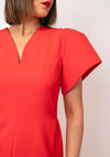 Caroline Kilkenny Cloud V Neck Pencil Dress, Orange