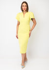 Caroline Kilkenny Cloud V Neck Pencil Dress, Green