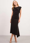 Caroline Kilkenny Adelle Asymmetric Dress, Black