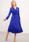 Caroline Kilkenny Kamila Wrap Dress, Blue Mauve