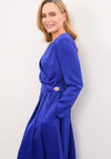 Caroline Kilkenny Kamila Wrap Dress, Blue Mauve