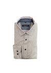 Casa Moda Geo Print Shirt, Brown Multi