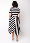 Coco Doll Hara Striped A-Line Dress, Black and Beige
