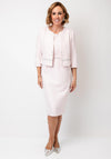 Cassandra Alta Pencil Dress and Jacket, Light Pink