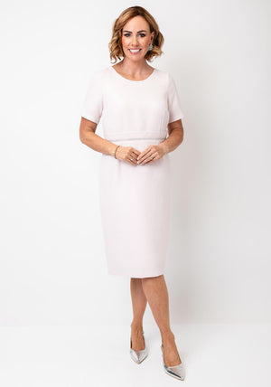 Cassandra Alta Pencil Dress and Jacket, Light Pink