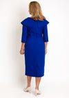 Cassandra Amara Embellished Collar Midi Dress, Royal Blue