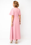 Cassandra Cowl Neck Midi Dress, Pink