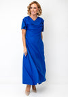 Cassandra Angela Cowl Neck Midi Dress, Blue