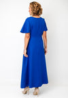 Cassandra Angela Cowl Neck Midi Dress, Blue