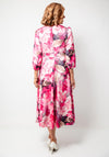 Cassandra Carly Floral V Neck Aline Dress, Pink