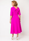 Cassandra Diamante Detail Aline Midi Dress, Pink