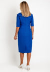 Casandra Madi Textured Pencil Midi Dress, Royal Blue