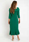 Cassandra Fishtail Midi Dress, Green