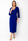 Cassandra Stila Boned Pannel Midi Dress, Blue