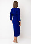 Cassandra Stila Boned Pannel Midi Dress, Blue