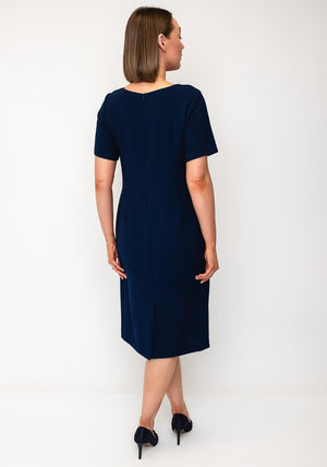 Cassandra Alta Pencil Dress and Jacket, Navy
