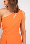 Casting One Shoulder Pencil Midi Dress, Orange