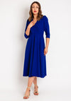 Castings V-Shape Neckline A-Line Dress, Azul