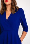 Castings V-Shape Neckline A-Line Dress, Azul