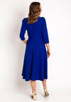 Castings V-Shape Neckline A-Line Dress, Azul