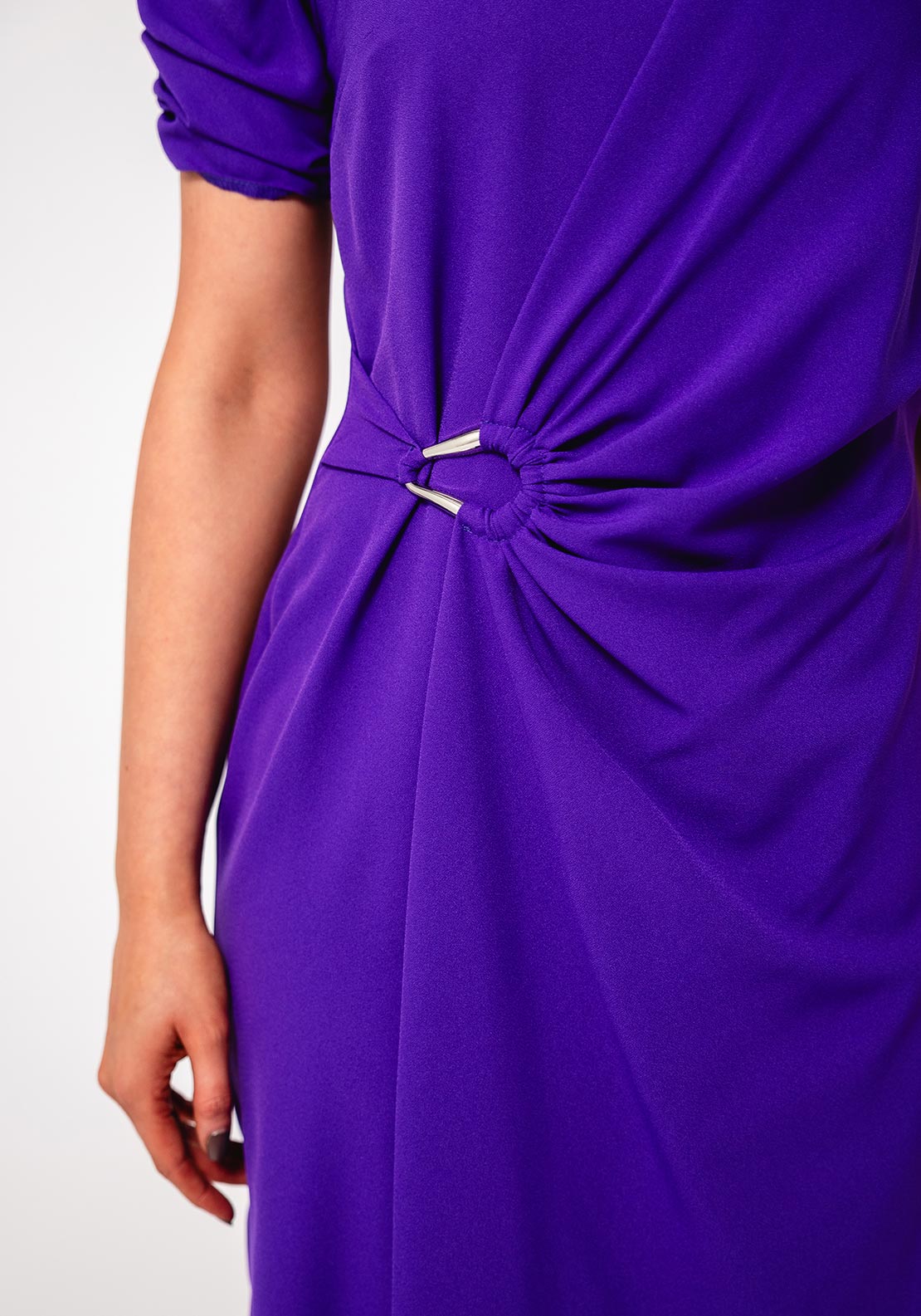 Casting Wrap Panel Pencil Dress, Purple
