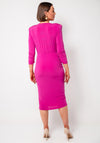 Casting Jersey Ruched Pencil Dress, Fuchsia